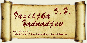 Vasiljka Hadnađev vizit kartica